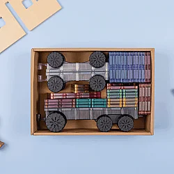 Connetix Pastel Transport Pack Manyetik Bloklar - 50 Parça - 9