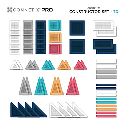 Connetix Pro Constructor Set Manyetik Bloklar - 70 Parça - 9