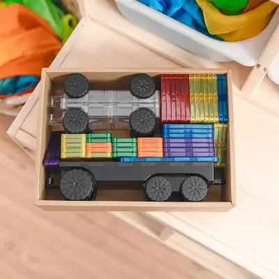 Connetix Rainbow Transport Set - 50 Parça CON-EU-50T - 8