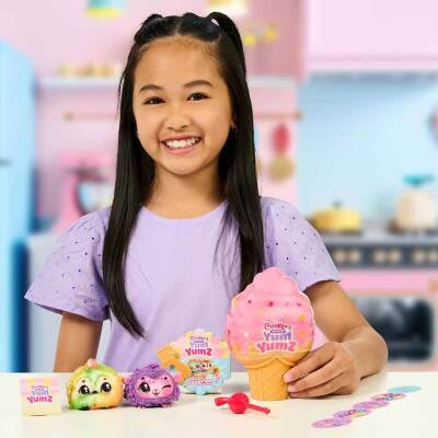Cookeez Makery Yum Yumz Dondurma Kokulu Peluş 2’li Sürpriz Paket CKE05000 - 3