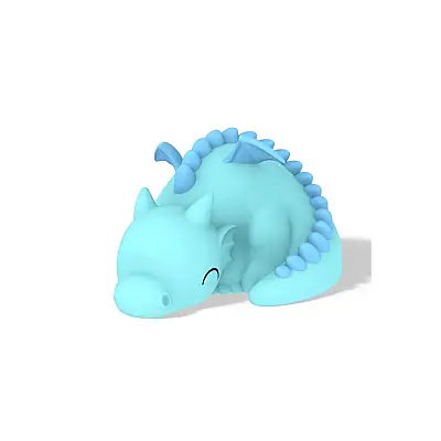 Dhink Silikon Gece Lambası Dragon Mavi Dhınk439-01 - 1