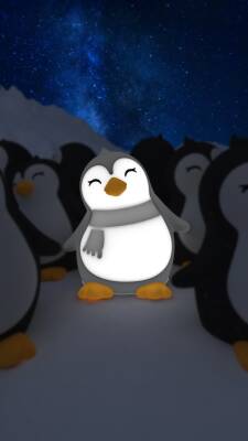 Dhink Silikon Şarjlı Gece Lambası Penguen DHINK441-21 - 6