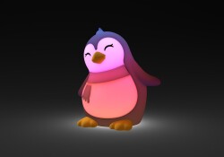 Dhink Silikon Şarjlı Gece Lambası Penguen DHINK441-21 - 1