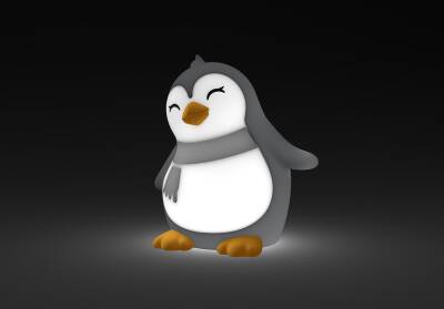 Dhink Silikon Şarjlı Gece Lambası Penguen DHINK441-21 - 2