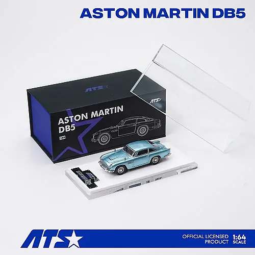 Die Cast Ats 1/64 Aston Martin Db5 - 881205 - Caribbean Pearl Blue - 2