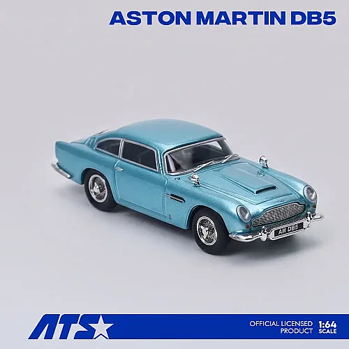 Die Cast Ats 1/64 Aston Martin Db5 - 881205 - Caribbean Pearl Blue - 4
