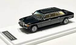 Die Cast Jiyi X Goc 1/64 Mercedes-Benz 230E Uzatılmış Limuzin (W123) Siyah - 2