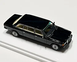 Die Cast Jiyi X Goc 1/64 Mercedes-Benz 230E Uzatılmış Limuzin (W123) Siyah - 5