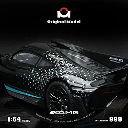 Die Cast Original Model Mercedes Benz Amg One 1/64 - Om646411 - Starlight Black - 4