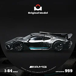 Die Cast Original Model Mercedes Benz Amg One 1/64 - Om646411 - Starlight Black - 5