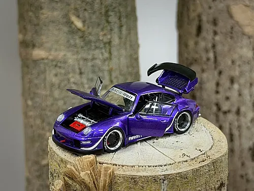 Die Cast Pgm 1/64 Rwb 993 - Metallic Purple - 640314 - Luxury Version - 3