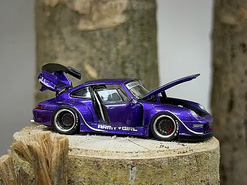 Die Cast Pgm 1/64 Rwb 993 - Metallic Purple - 640314 - Luxury Version - 4