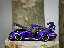 Die Cast Pgm 1/64 Rwb 993 - Metallic Purple - 640314 - Luxury Version - 5