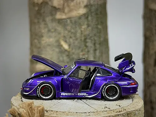 Die Cast Pgm 1/64 Rwb 993 - Metallic Purple - 640314 - Luxury Version - 5