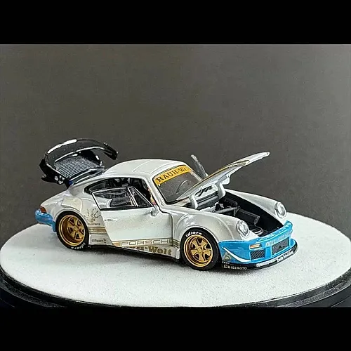 Die Cast Pgm RWB 930 - Matte White - 640211 - Luxury Version - 4