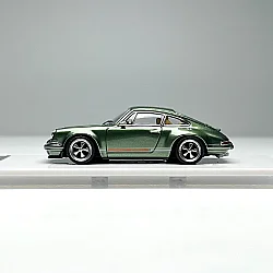 Die Cast Porsche Singer Zincit Model 1:64 Coupe - Metallic Oak Green - 5