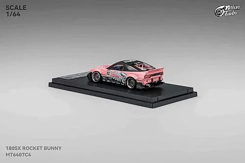 Die Cast Micro Turbo180Sx Rocket Bunny Sımon'S Garage Custom Tow Truck - Mt6407C4 - Metallic Pink - 4