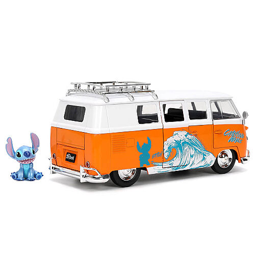 Disney Stitch 1961 Volkswagen Bus ve Stitch Figürü 1:24 - 3