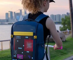 Divoom Pixoo Backpack S Mavi Piksel Led Ekranlı Sırt Çantasıı - 3