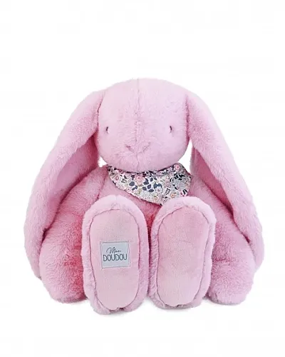 Doudou Lapin Fleurette - Atkılı Gülkurusu Tavşan Peluş 50 cm - Dc4307 - 1