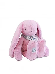 Doudou Lapin Fleurette - Atkılı Gülkurusu Tavşan Peluş 50 cm - Dc4307 - 2