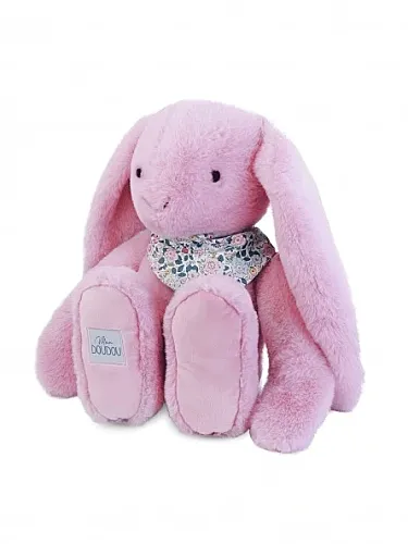 Doudou Lapin Fleurette - Atkılı Gülkurusu Tavşan Peluş 50 cm - Dc4307 - 3