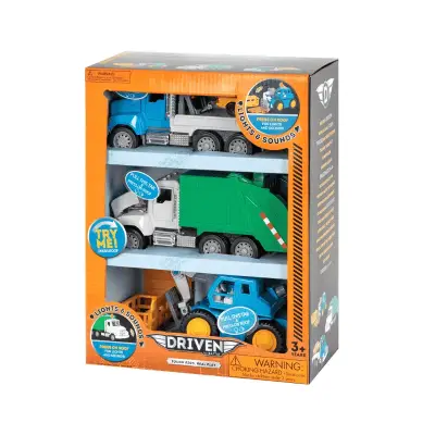 Driven 3'lü Set - Çekici, Teleskopik Yükleyici, Çöp Kamyonu Wh1180Z - 2