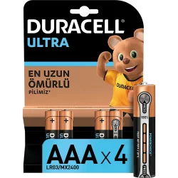 Duracell Basic İnce Kalem Pil AAA 4'lü 5014081 - Duracell