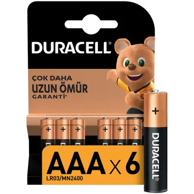 Duracell Basic İnce Kalem Pil 6'lı AAA 5014083 - 1