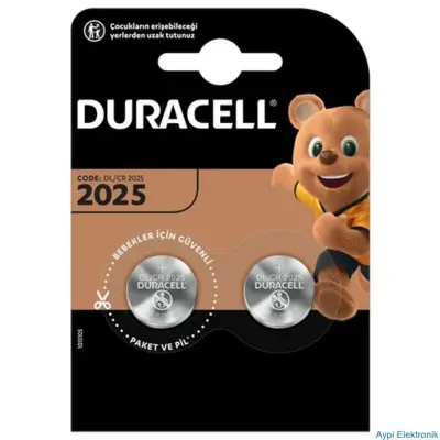 Duracell Düğme Pil 2025 2'li 3 Volt 5014807 - 1