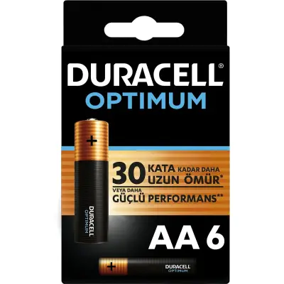 Duracell Optimum Kalın Kalem 6'lı AA 5013697 - 1