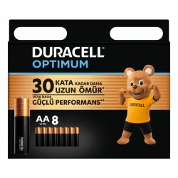 Duracell Optimum Kalın Kalem 8'Lı AA 5013693 - Duracell