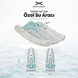 Darth Craft E210 Katlanabilir Elektrikli Şişme Bot / Su Aracı BL - 2