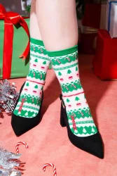 Eat My Socks Xmas Jumper Yetişkin Çorap - 3