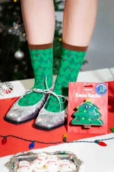 Eat My Socks Xmas Tree Yetişkin Çorap - 3