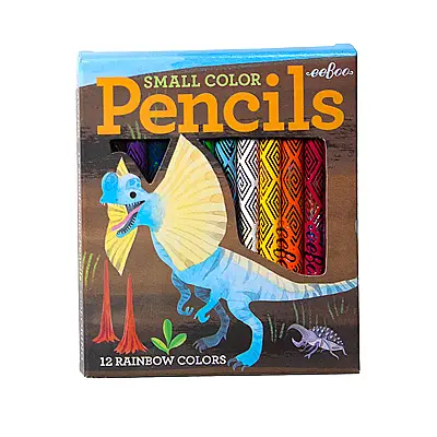 Eeboo 12'li Mini Kuru Boya Kalemi - Pteranodon - 1