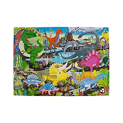Eeboo 20 Parça Yapboz - Dinosaur Land - 3