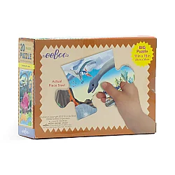 Eeboo 20 Parça Yapboz - Dinosaur Land - 5