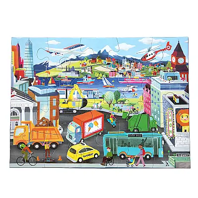 Eeboo 20 Parça Yapboz - Vehicles - 3