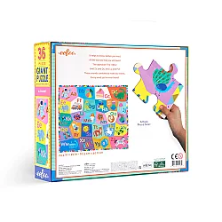 Eeboo 36 Parça Büyük Yapboz - Alphabet - 5