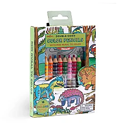 Eeboo Boyama Posteri ve 16 Renk Kuru Boya Seti - Dinosaurs - Eeboo