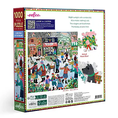 Eeboo Christmas in the Square 1000 Parça Yapboz - 3