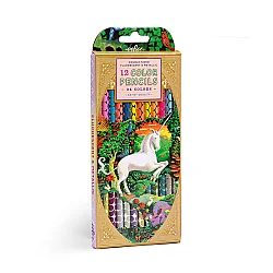 Eeboo Çift Uçlu 24 Renk Kuru Boya Kalemi - Unicorn Garden - Eeboo