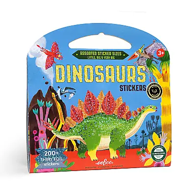 Eeboo Shiny Sticker Kitabı - Dinosaurs - 1