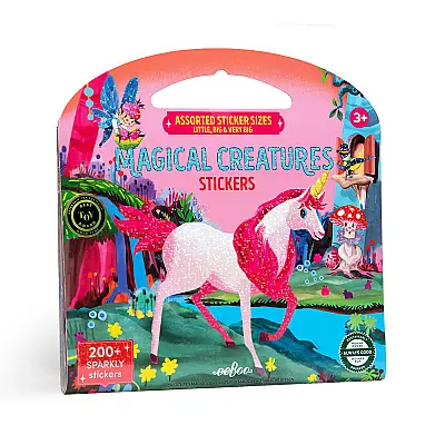 Eeboo Shiny Sticker Kitabı - Magical Creatures - 1