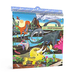 Eeboo Telli Sketchbook - Dinosaur - Eeboo