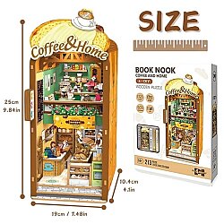 3D Wooden Puzzle Book Stand Series Coffee And Home 68061 - 6