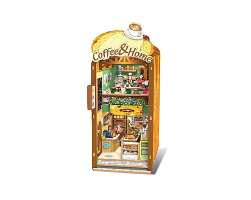 3D Wooden Puzzle Book Stand Series Coffee And Home 68061 - 1