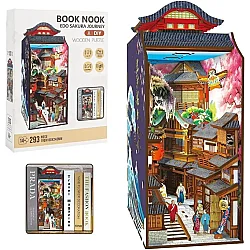 3D Wooden Puzzle Book Stand Series Edo Sokura Journey 68049 - Rastplay