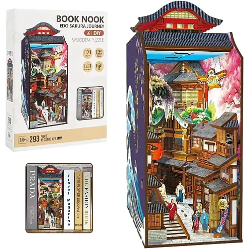 3D Wooden Puzzle Book Stand Series Edo Sokura Journey 68049 - 1